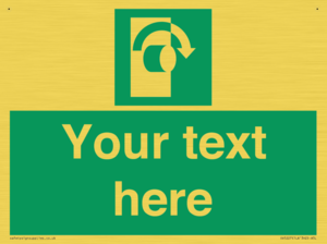 Custom Turn Clockwise Sign